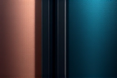 Close-up of textured Samsung Bespoke refrigerator panels in matte and semi-gloss finishes.
