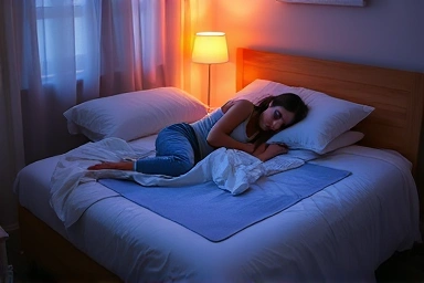 Comfortable sleep with a thin carbon heating mat