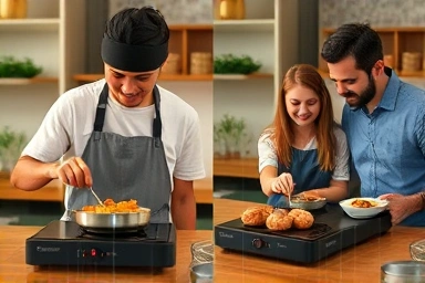 Comparing cooking efficiency on single vs dual burner electric stoves