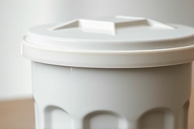 Sealed food waste container for odor control