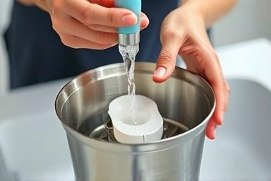 Easy cleaning of a disassembled stainless steel ramen pot.