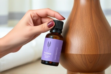 Selecting natural essential oils for an aroma diffuser.