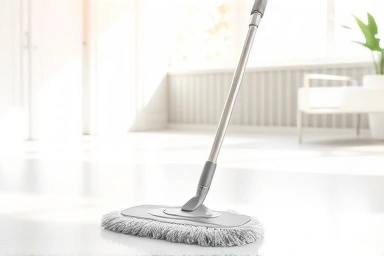 Effortless floor cleaning with a smart mop and sunlight
