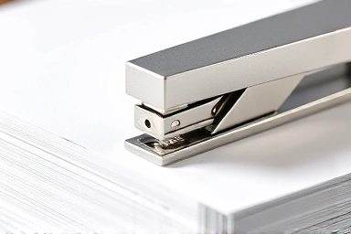 Modern stapler staple remover extracting thick staple from paper