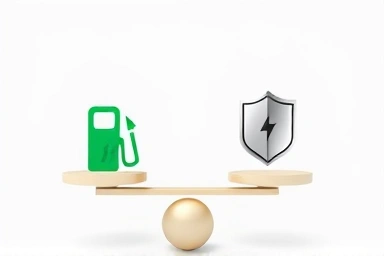 Balance scale: fuel efficiency vs. safety