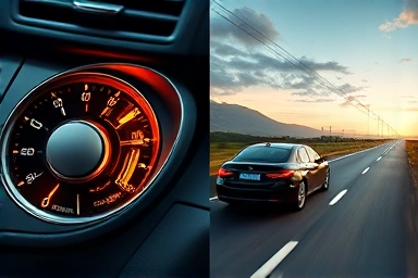 Car air conditioning science and fuel efficiency concept