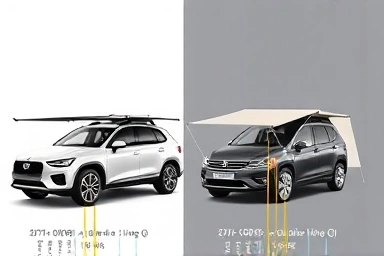 Comparison of 270-degree and standard side car awnings for camping.