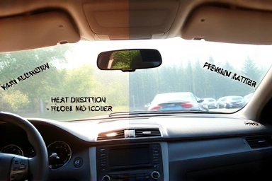 Dashboard protection: before and after dashboard cover installation.