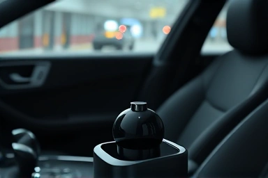 Luxury car diffuser in a modern car interior.