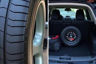 Car tire pressure and organized trunk for fuel economy