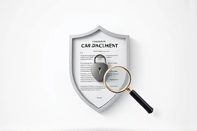 Car insurance ownership transfer document becoming a shield.