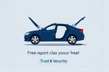 Symbolic free car repair service, trust and security