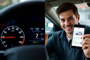 Car dashboard warning light vs. proactive car maintenance app