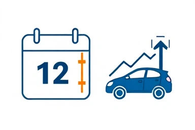 Tax deadline, car benefit, financial opportunity icon.