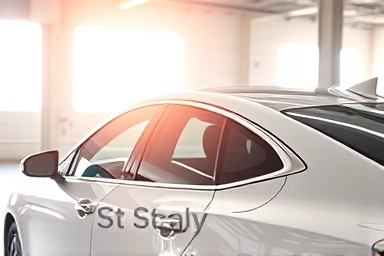 Modern car with clear, protective window tint.