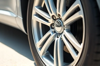 Car wheel with protective rim cover