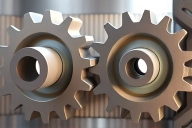 Abstract representation of CVT and DCT transmission technology