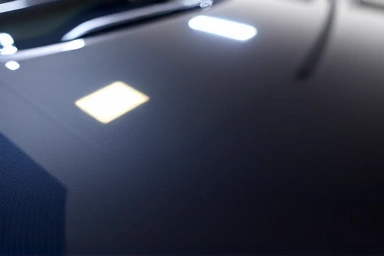 Car paint showing perfect gloss and reflection