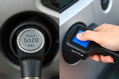 Gas cap tightening and OBD-II scanner diagnosis