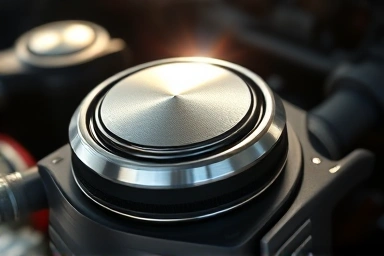 Clean car engine intake valve, symbolizing efficiency
