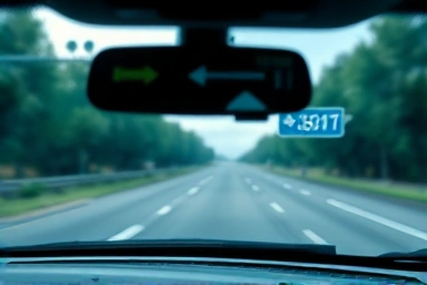 Clear HUD projection on car windshield
