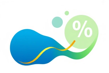 Abstract visual representing financial savings and benefit