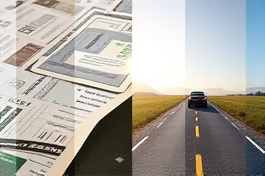 Confusing financial maze vs. clear road to new car.