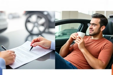 New car registration choice: self-paperwork vs. agent convenience.