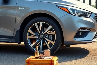 New car ritual setup for safe driving.