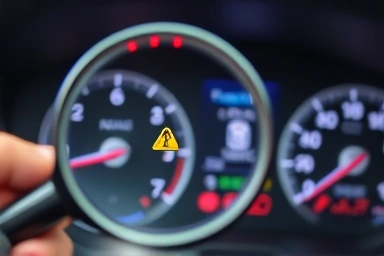 Detailed inspection of a used car's dashboard for hidden issues