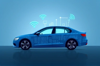 Abstract car receiving data streams for updates.