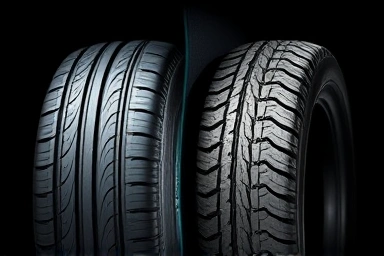 Symbolic representation of tire tread wear and replacement need