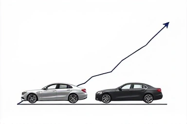 Car depreciation graph symbolizing opportunity for buyers