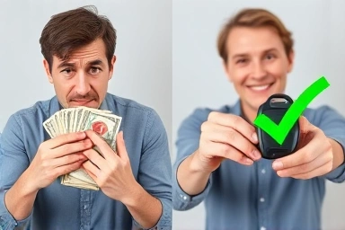 Stressful vs. successful used car purchase comparison