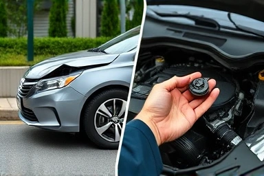 Car accident damage vs. hidden engine wear