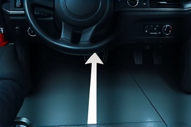 Car steering wheel drift vs. precise wheel alignment