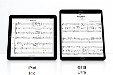 Comparison of 12.9-inch tablets for sheet music