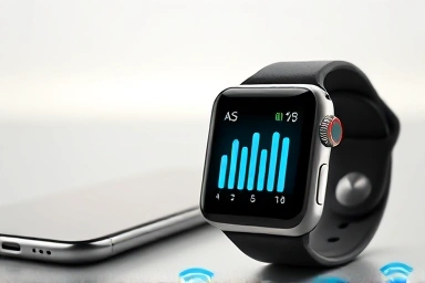 Apple Watch cellular signal, independent connectivity, modern tech.