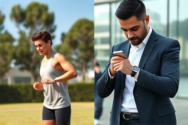 Apple Watch for fitness and business, phone-free convenience.