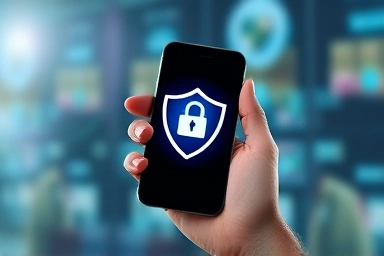 iPhone with protective shield symbolizing AppleCare Plus security