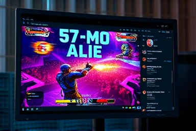 High-definition console game broadcast setup with capture card.
