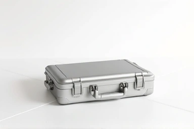 Durable laptop hardcase protecting a laptop.