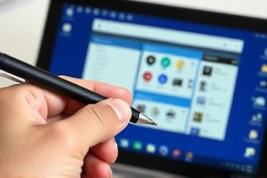 S Pen adjusting split screen on Galaxy Tab, precise control.