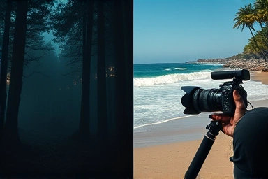 Action camera performance in low light vs bright light