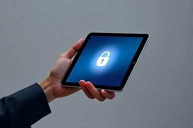 iPad with protective aura, symbolizing AppleCare+ security