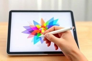 iPad drawing with Apple Pencil and Procreate app