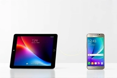 Seamless data transfer between iPad and Galaxy phone