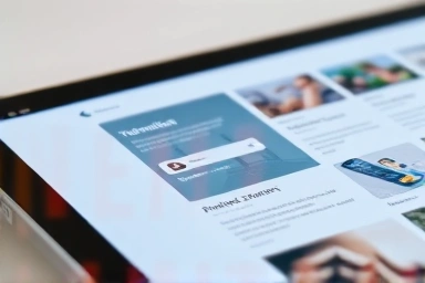 AI-powered app interface on iPad screen