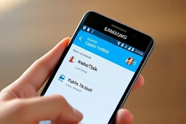 Completed KakaoTalk chat history on a Galaxy phone