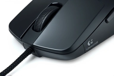 Close-up of Logitech MX Master 4S scroll wheel and silent buttons
